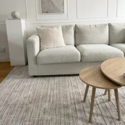 Subtle Beige Geometric Area Rug - Noah -Kukoon Rugs Store 0