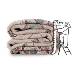 Soft Washable Blue Heritage Rug - Hazel -Kukoon Rugs Store 010110 Soft Washable Campaign Folded Rugs Web Graphics Hazel