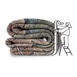 Soft Washable Green Leaf Print Rug - Sylvan -Kukoon Rugs Store 010110 Soft Washable Campaign Folded Rugs Web Graphics Sylvan