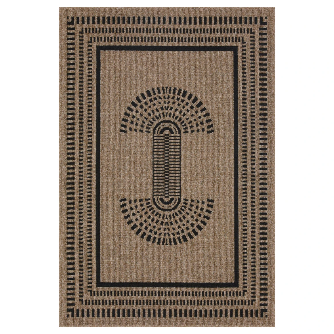 Jute Tone Aztec Outdoor Rug - Prele 4 Jute Tone Aztec Outdoor Rug - Prele - Image 2