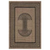 Jute Tone Aztec Area Rug - Prele -Kukoon Rugs Store 09104C RVR JUTEBLACK12 1027 JUTE 1 sqcopy