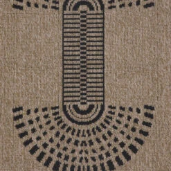Jute Tone Aztec Area Rug - Prele -Kukoon Rugs Store 09104C RVR JUTEBLACK12 1027 JUTE 2copy