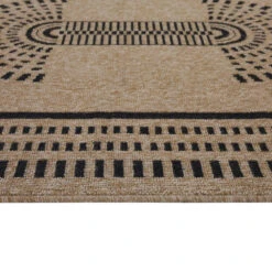 Jute Tone Aztec Area Rug - Prele -Kukoon Rugs Store 09104C RVR JUTEBLACK12 1027 JUTE 3copy