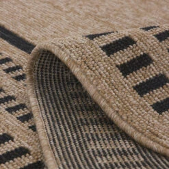 Jute Tone Aztec Outdoor Rug - Prele 16 Jute Tone Aztec Outdoor Rug - Prele -Kukoon Rugs Store 09104C RVR JUTEBLACK12 1027 JUTE 4 copy
