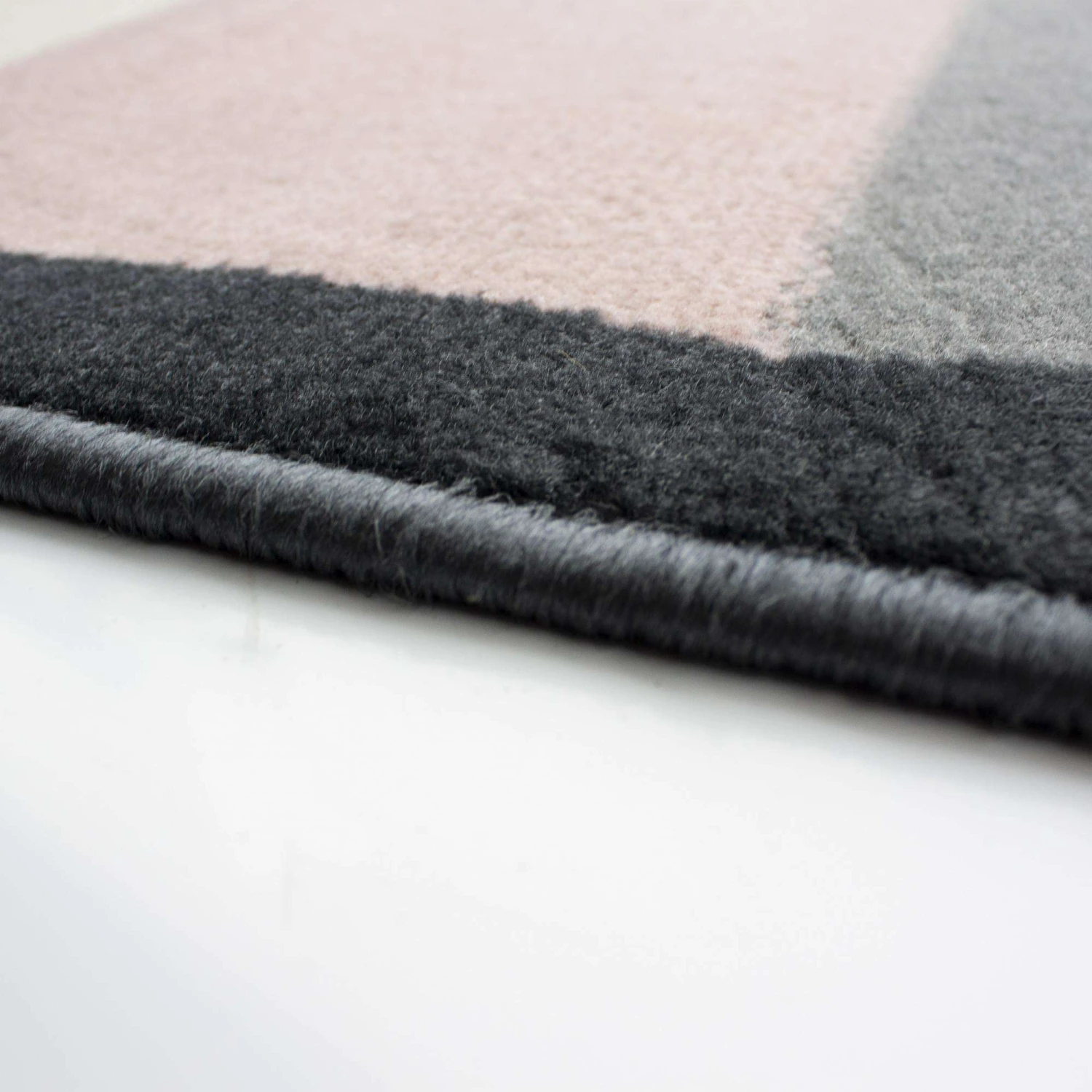 Pink Grey Modern Contemporary Living Room Rug 6 Pink Grey Modern Contemporary Living Room Rug - Image 4