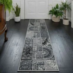 Black Grey Traditional Patchwork Living Room Rug 11 Black Grey Traditional Patchwork Living Room Rug -Kukoon Rugs Store 1572 ws22 20room 20viewjpg 5B2 5D