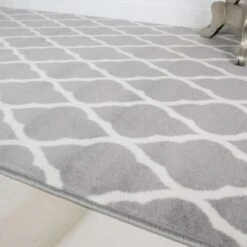 Round Circle Trellis Grey Rug -Kukoon Rugs Store 1799 Circle Drop In Grey Round Rug 2jpg 5B2 5D