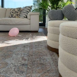 Flatwoven Washable Traditional Distressed Beige Rug - Zoe 22 Flatwoven Washable Traditional Distressed Beige Rug - Zoe -Kukoon Rugs Store 20231001 145027