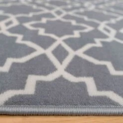 Modern Grey Trellis Living Room Rugs -Kukoon Rugs Store 2512 20grey 20rug 20 2 5B3 5D