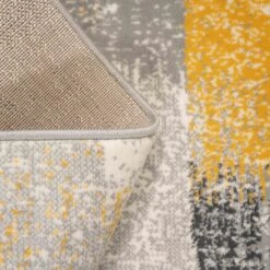 Modern Yellow And Grey Stripe Rug 12 Modern Yellow And Grey Stripe Rug -Kukoon Rugs Store 3047 gb42 7