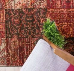 Round Circle Patchwork Wine Rug -Kukoon Rugs Store 32570B0B 37FC 4710 9860 93CEAD9A38AE 5B2 5D