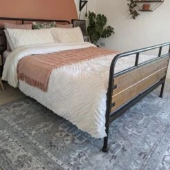 Flatwoven Washable Distressed Grey Bordered Rug - Grand -Kukoon Rugs Store 356376499 1725591971207259 7340999703410806706 n