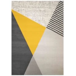 Ochre Grey Fractured Rug