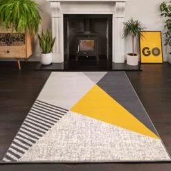 Ochre Grey Fractured Rug -Kukoon Rugs Store 3606 gb15 5 b6a43c2e b8aa 4c5b 92c8 ae77b4483f21