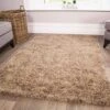 Luxurious Taupe Shaggy Living Room Rug -Kukoon Rugs Store 49617666808 1fbc5e933a b