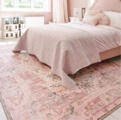 Washable Pink Medallion Rug - Dusk -Kukoon Rugs Store 7BFA0FC2 053A 46C7 BDC8 3201B5732837