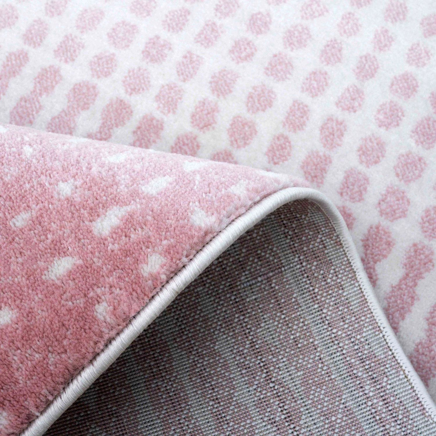 Modern Blush Spotted Ombre Effect Runner Rug - Dottie 6 Modern Blush Spotted Ombre Effect Runner Rug - Dottie - Image 4