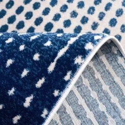 Modern Blue Spotted Ombre Effect Runner Rug - Dottie -Kukoon Rugs Store Alabama 20Living 20room 20rug 20 6 5B4 5D