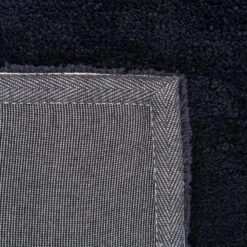 Premium Navy Shaggy Rug - Midnight Navy -Kukoon Rugs Store Amore midnight navy 01147