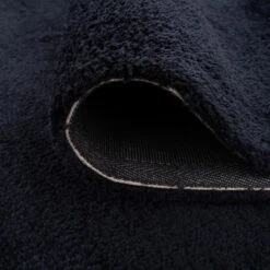 Premium Navy Shaggy Rug - Midnight Navy -Kukoon Rugs Store Amore midnight navy 01151