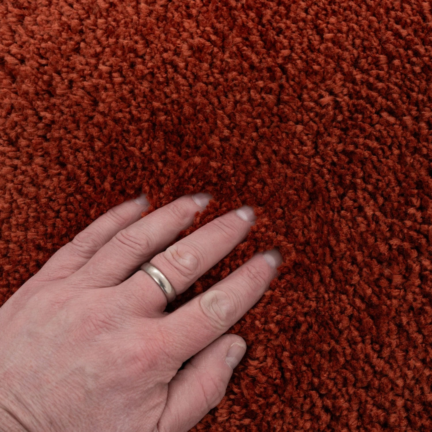Premium Terracotta Shaggy Rug - Sienna 13 Premium Terracotta Shaggy Rug - Sienna - Image 11
