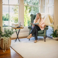 Premium Cream Shaggy Rug - Lace 22 Premium Cream Shaggy Rug - Lace -Kukoon Rugs Store Amore lace Room web