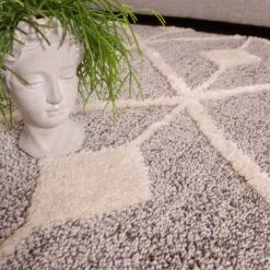 Scandi Grey Cream Tufted Hi Low Pile Rug - Benni -Kukoon Rugs Store Ashbee Benni Grey Room 1 Grey Cream Soft Scandi Boho Hygge Living Room Rug Runner Mat Large Small zps1xvdanlm 5B2 5D