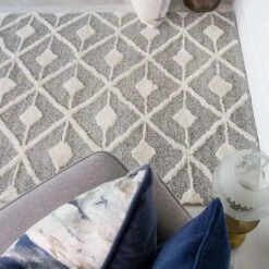 Scandi Grey Cream Tufted Hi Low Pile Rug - Benni -Kukoon Rugs Store Ashbee Benni Grey Room 1 Grey Cream Soft Scandi Boho Hygge Living Room Rug Runner Mat Large Small zps1xvdanlm 5B4 5D