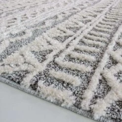 Grey Cream Aztec Runner Rug -Kukoon Rugs Store Ashbee Fable Grey Room 1 Grey Cream Soft Scandi Boho Hygge Living Room Rug Runner Mat Large Small zpsdi3cwhnk 5B4 5D