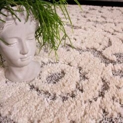 Grey White Textured Damask Scandi Rug -Kukoon Rugs Store Ashbee Morello Grey Grey Rich Woven Textured Soft Rug 2 5B1 5D