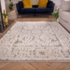 Grey White Textured Floral Rug -Kukoon Rugs Store Ashbee Morello Grey Grey Rich Woven Textured Soft Rug 2 c1b8b619 6926 4359 8969 74708badf077