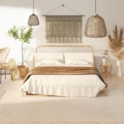 Warm White Interlocking Rug - Sade -Kukoon Rugs Store Ashbee sade bedroom final