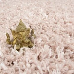 Super Soft Luxury Blush Pink Shaggy Rug 9 Super Soft Luxury Blush Pink Shaggy Rug -Kukoon Rugs Store Aspen Blush Pile Luxury Thick Pink Shaggy Rugs