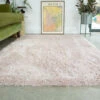 Super Soft Luxury Blush Pink Shaggy Rug -Kukoon Rugs Store Aspen Blush Room Luxury Thick Pink Shaggy Rugs 2 1