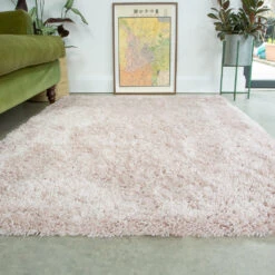Super Soft Luxury Blush Pink Shaggy Rug