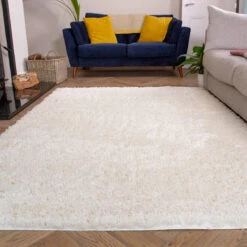 Super Soft Luxury Cream White Shaggy Rug -Kukoon Rugs Store Aspen Cream Soft Cheap Shaggy Rug