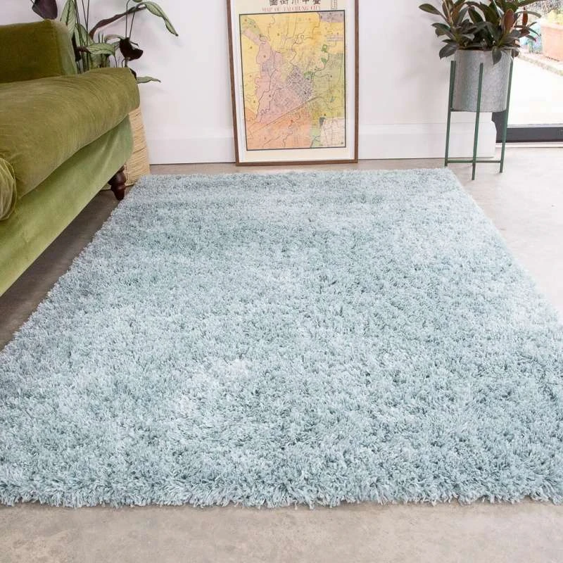 Super Soft Luxury Duck Egg Shaggy Rug 3 Super Soft Luxury Duck Egg Shaggy Rug