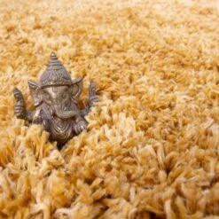 Super Soft Luxury Yellow Shaggy Rug -Kukoon Rugs Store Aspen Ochre Above Luxury Thick Yellow Shaggy Rugs 5B4 5D