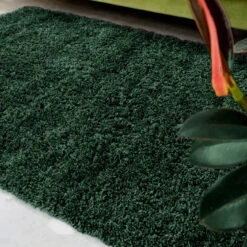 Super Soft Luxury Dark Green Shaggy Rug -Kukoon Rugs Store Aspen Slate Above Luxury Thick green Shaggy Rugs copy for web