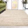 Super Soft Luxury Light Beige Shaggy Rug -Kukoon Rugs Store Aspen Slate Room Luxury Thick light beige Shaggy Rugs copy 3 for web