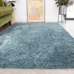Super Soft Luxury Blue Shaggy Runner Rug 13 Super Soft Luxury Blue Shaggy Runner Rug -Kukoon Rugs Store Aspen 20RUNlk 20 45 5B5 5D