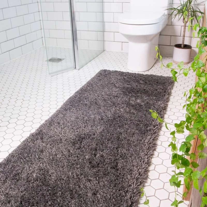 Super Soft Luxury Grey Shaggy Runner Rug 3 Super Soft Luxury Grey Shaggy Runner Rug