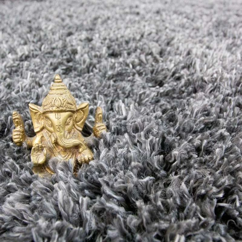 Super Soft Luxury Grey Shaggy Runner Rug 5 Super Soft Luxury Grey Shaggy Runner Rug - Image 3