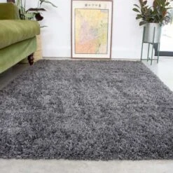 Super Soft Luxury Grey Shaggy Runner Rug 13 Super Soft Luxury Grey Shaggy Runner Rug -Kukoon Rugs Store Aspen 20RUNlk 20 71 5B5 5D