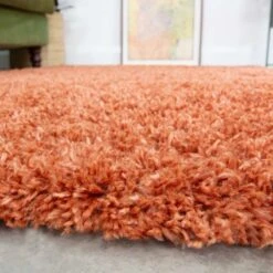Super Soft Luxury Terracotta Shaggy Runner Rug 10 Super Soft Luxury Terracotta Shaggy Runner Rug -Kukoon Rugs Store Aspen 20RUNlk 20 84 5B2 5D