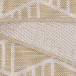 Cream Geometric Outdoor Rug - Banyan 14 Cream Geometric Outdoor Rug - Banyan -Kukoon Rugs Store Banyan Cream 01909A SHP LBEIGEWEISS31 5068 L BEIGE 6 copy