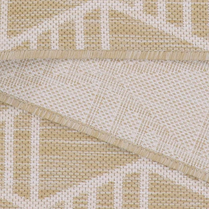 Cream Geometric Outdoor Rug - Banyan 8 Cream Geometric Outdoor Rug - Banyan - Image 6