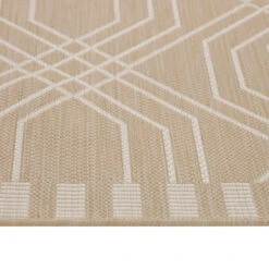 Cream Modern Geometric Area Rug - Basata -Kukoon Rugs Store Basata Beige 09132D SBM NATURALWEISS31 5037 NATURAL 3 copy