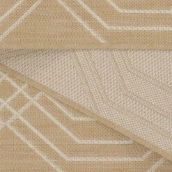 Cream Modern Geometric Area Rug - Basata -Kukoon Rugs Store Basata Beige 09132D SBM NATURALWEISS31 5037 NATURAL 6 copy 2