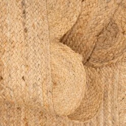 Natural Rounded Edge Jute Rug - Casper -Kukoon Rugs Store Braided jute casper 02074